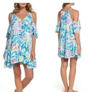 Lilly Pulitzer Bellamie Dress Serene Blue Tippy Top